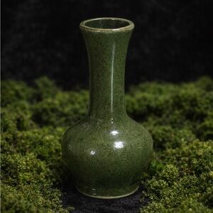 & Other Stories Moss Green Ceramic Vase